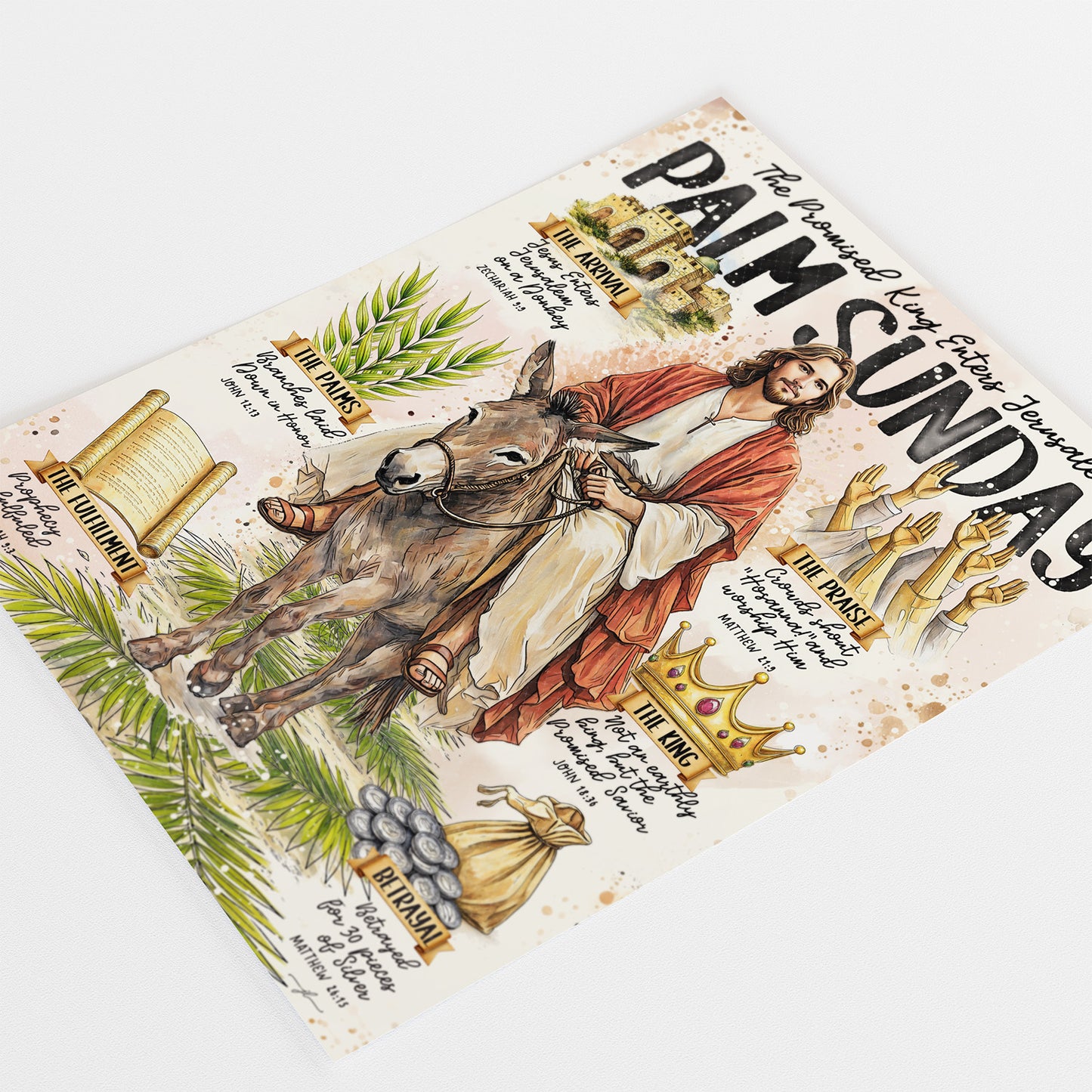 Palm Sunday | Easter | Christian Art Print