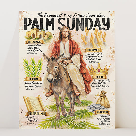 Palm Sunday | Easter | Christian Art Print