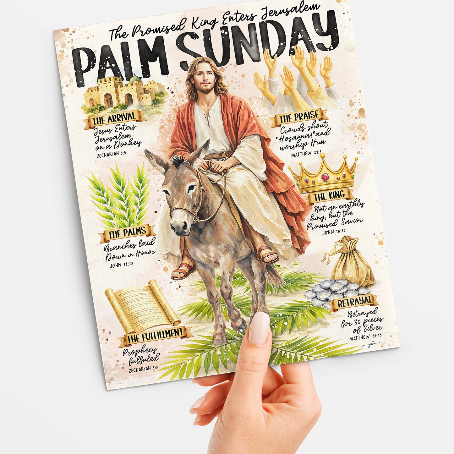 Easter | Palm Sunday | Scripture Prompt Art Print