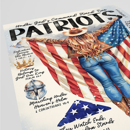 "True Patriots" Christian Fine Art Greeting Card