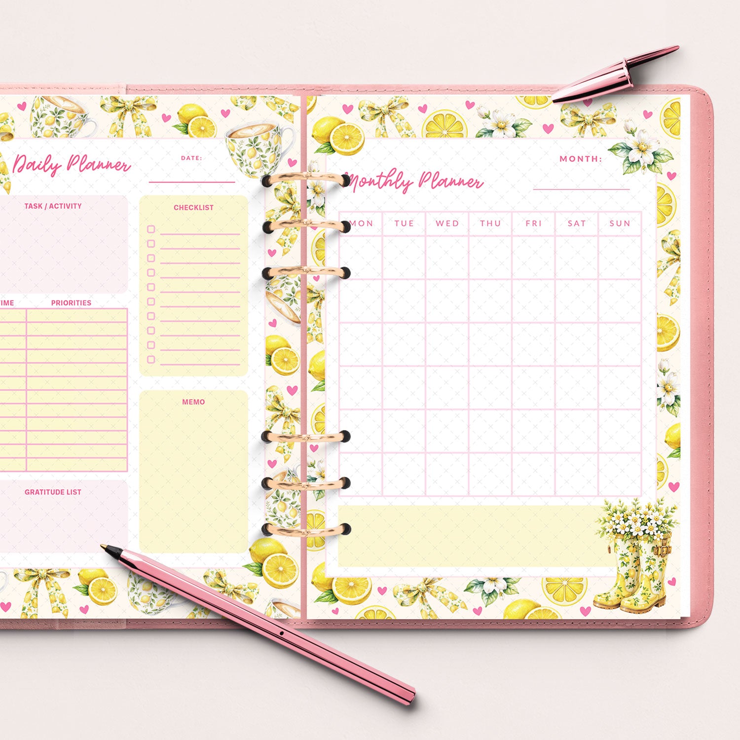 When Life Gives You Lemons | Undated Planner Set