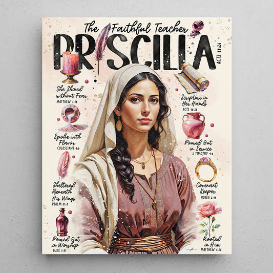 “Priscilla” Christian Canvas