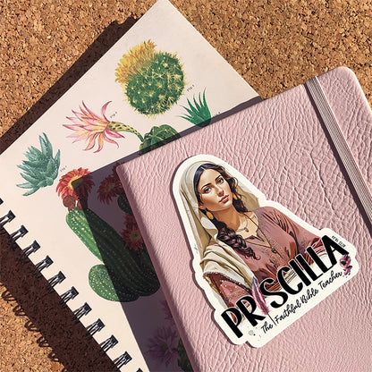 “Priscilla” Christian Vinyl Sticker