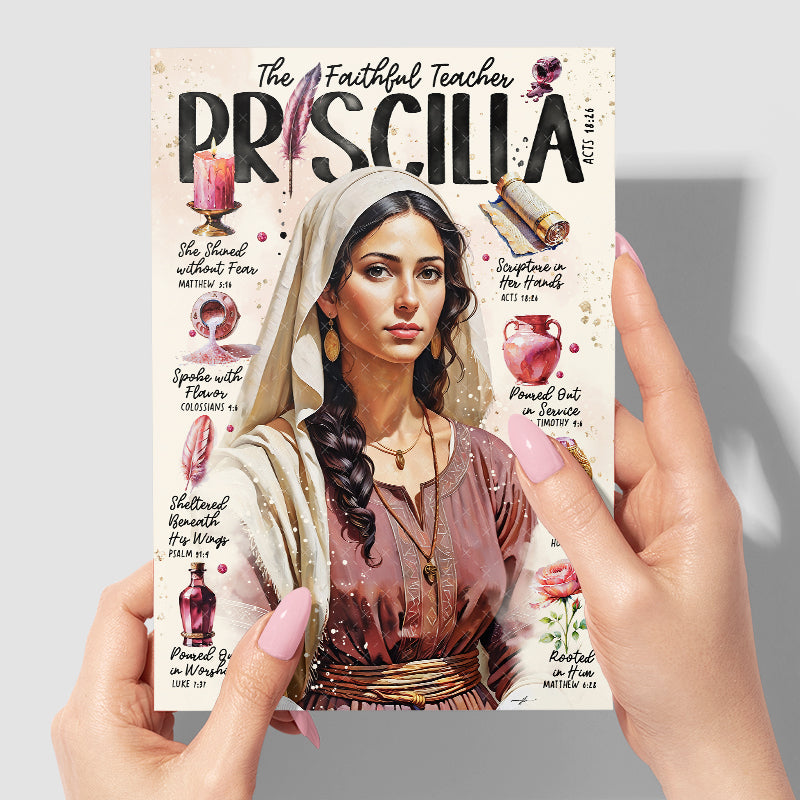 "Priscilla" Christian Fine Art Greeting Card