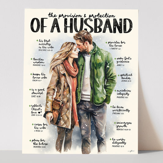 “Provision of A Husband” Christian Art Print