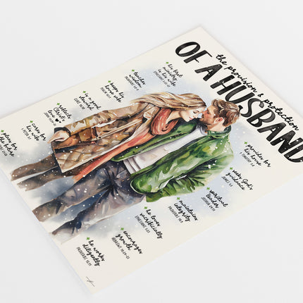 Biblical Marriage, Provision of A Husband Christian Scripture Prompt Giclée Art Print