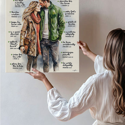 “Provision of a Husband” Christian Canvas