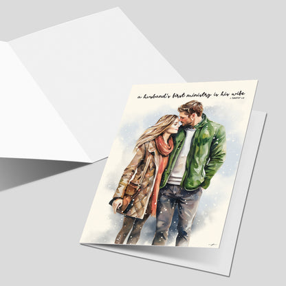 "1 Timothy 5:8" Christian Fine Art Greeting Card