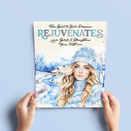"His Presence Rejuvenates" Christian Art Print