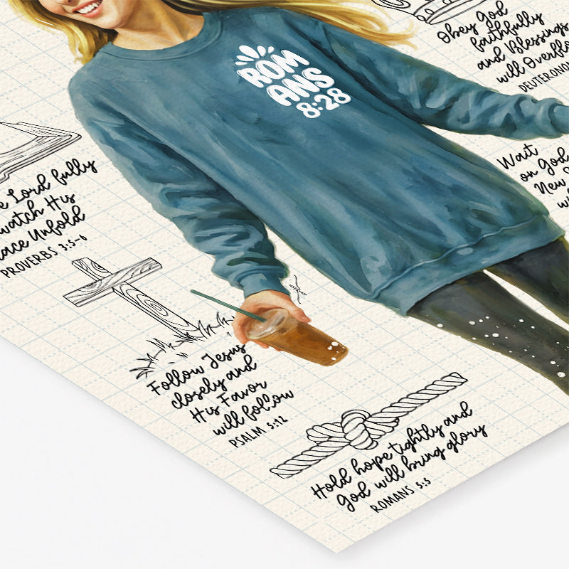 Romans 8:28 | Scripture Prompt Art Print