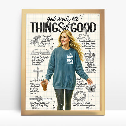 Romans 8:28 | Scripture Prompt Art Print