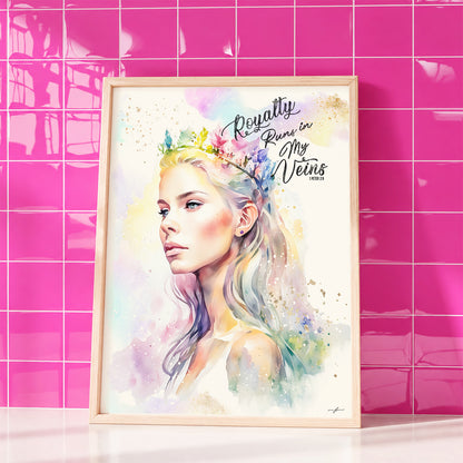 Royalty, Giclée Art Print, Christmas Framed Wall Art
