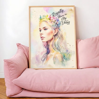 Royalty, Giclée Art Print, Christmas Framed Wall Art
