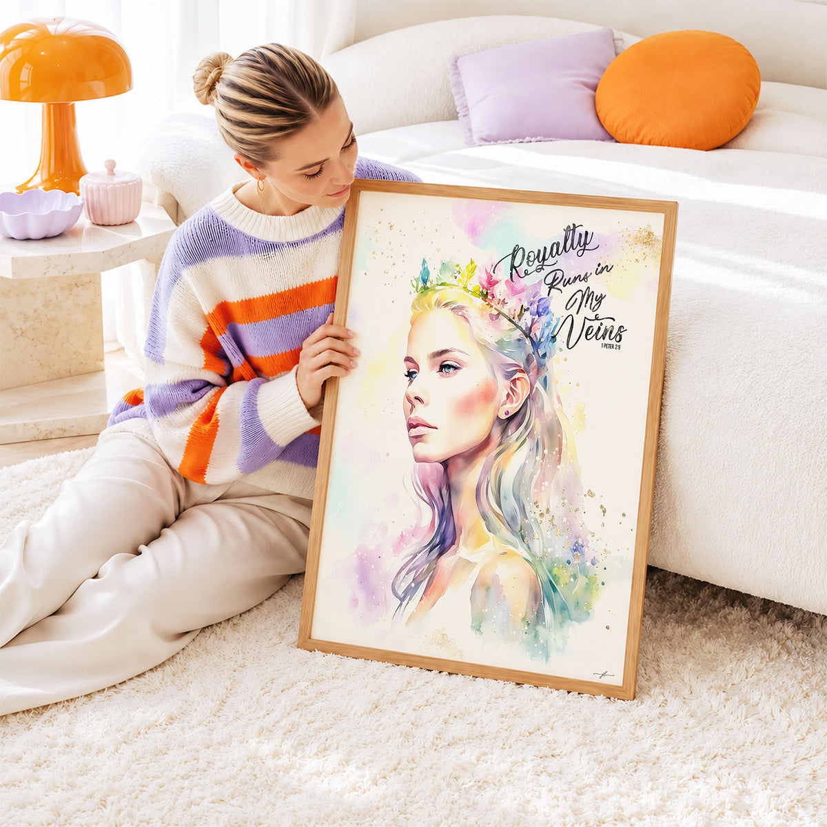 Royalty, Giclée Art Print, Christmas Framed Wall Art
