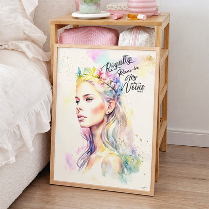 Royalty, Giclée Art Print, Christmas Framed Wall Art