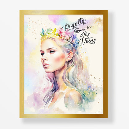 Royalty, Giclée Art Print, Christmas Framed Wall Art