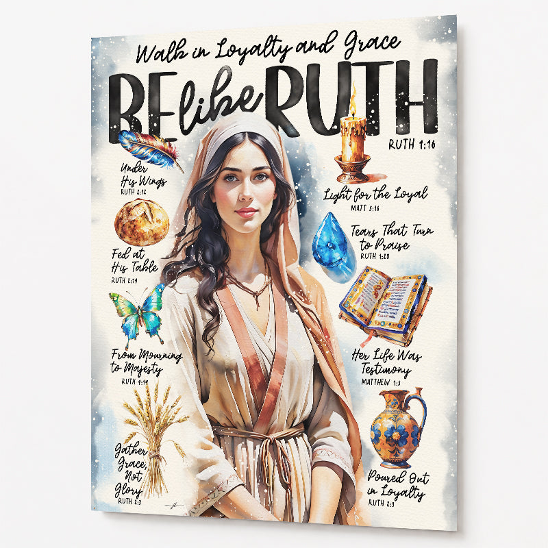 Ruth • Women of The Bible • Scripture Prompt • Giclée Christian Art Print