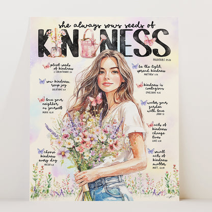 Spring | Kindness | Scripture Prompt Art Print&nbsp;