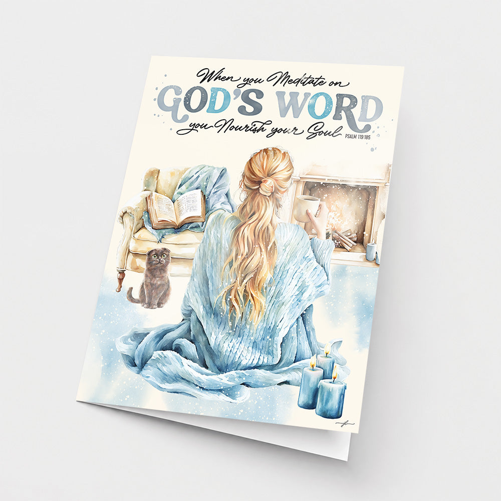 Self Care • Winter • Fine Art Christian Greeting Card