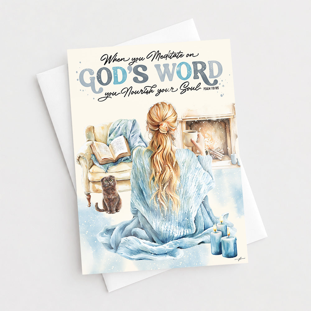 Self Care • Winter • Fine Art Christian Greeting Card