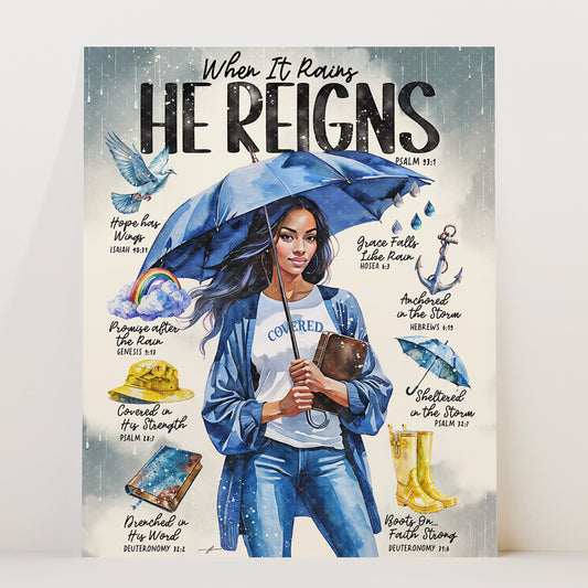 “In The Storm” Christian Art Print