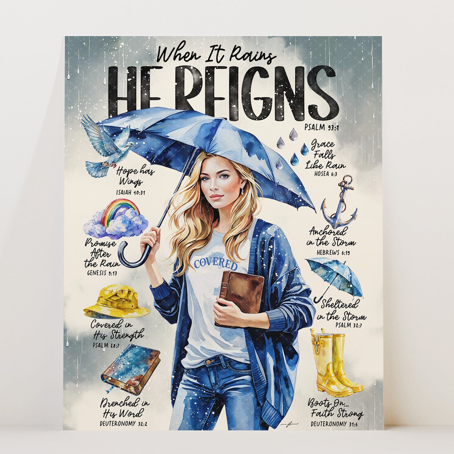 “In The Storm” Christian Art Print