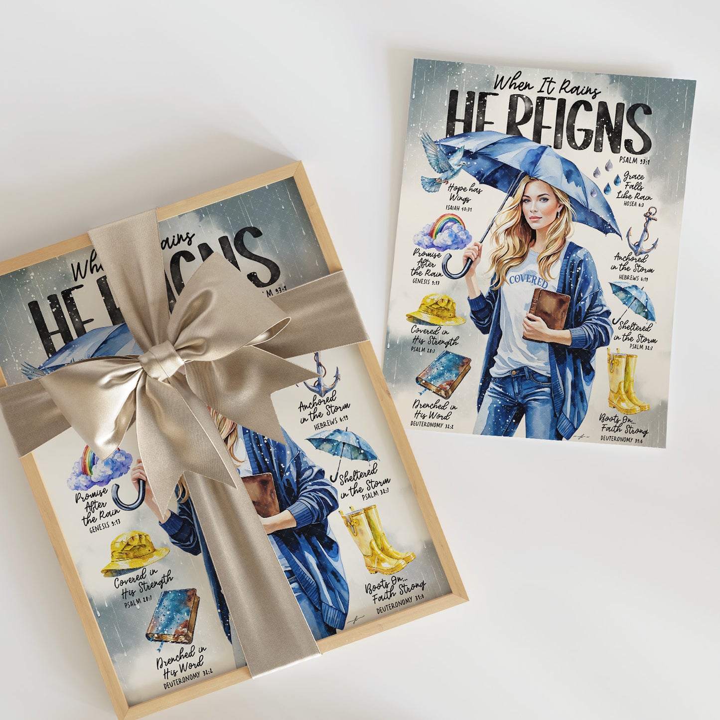 “In The Storm” Christian Art Print