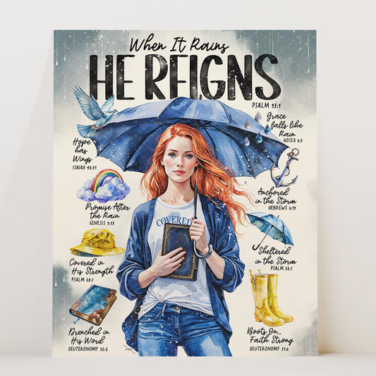 “In The Storm” Christian Art Print