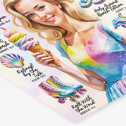 Summer | Be Transformed This Summer | Scripture Prompt | Digital Art Print