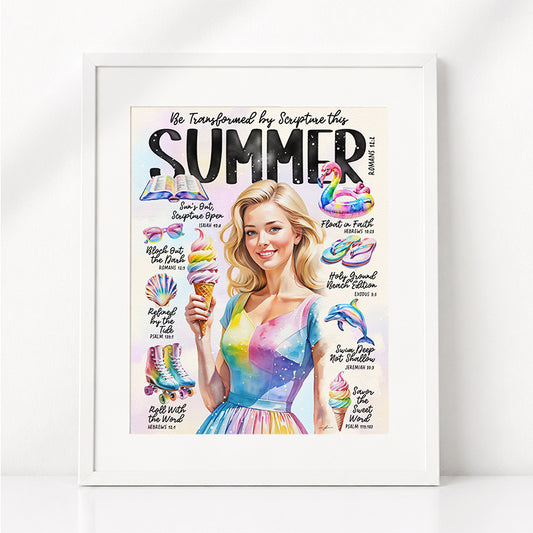 Summer • Scripture Prompt • Giclée Christian Art Print