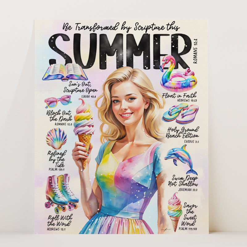 Summer • Scripture Prompt • Giclée Christian Art Print