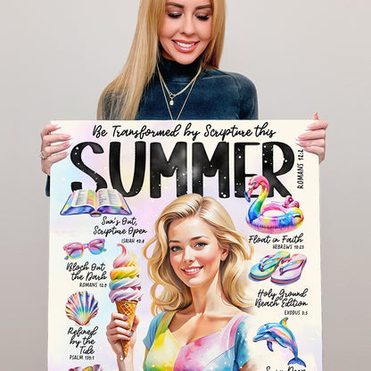 Summer | Be Transformed This Summer | Scripture Prompt Art Print