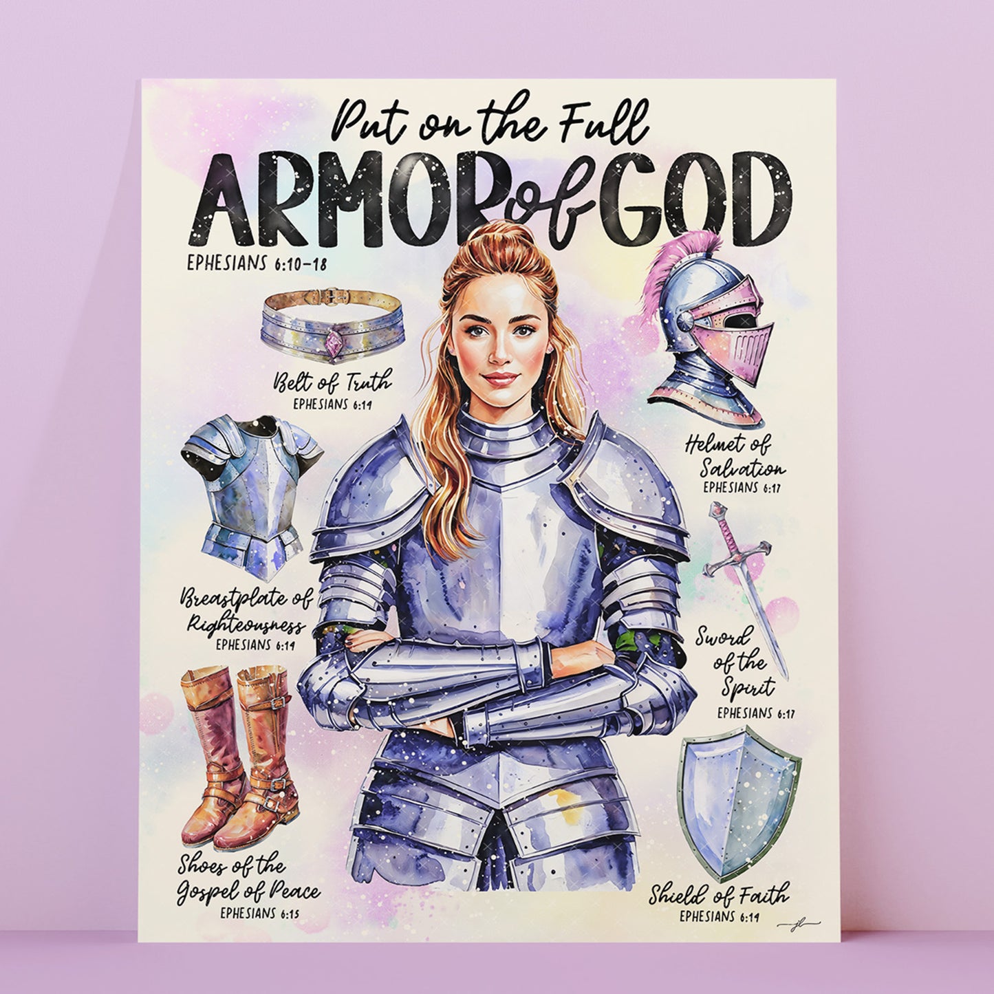 "Armor of God" Christian Fine Art Print