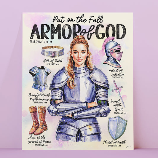 "Armor of God" Christian Fine Art Print