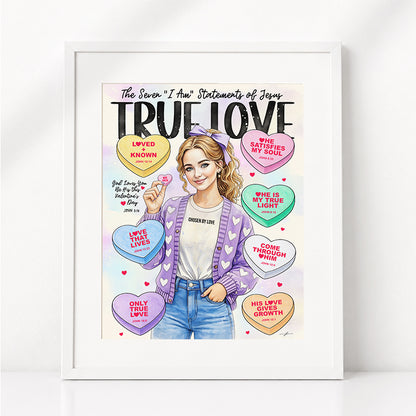 Valentine’s | Sweethearts | Scripture Prompt Art Print