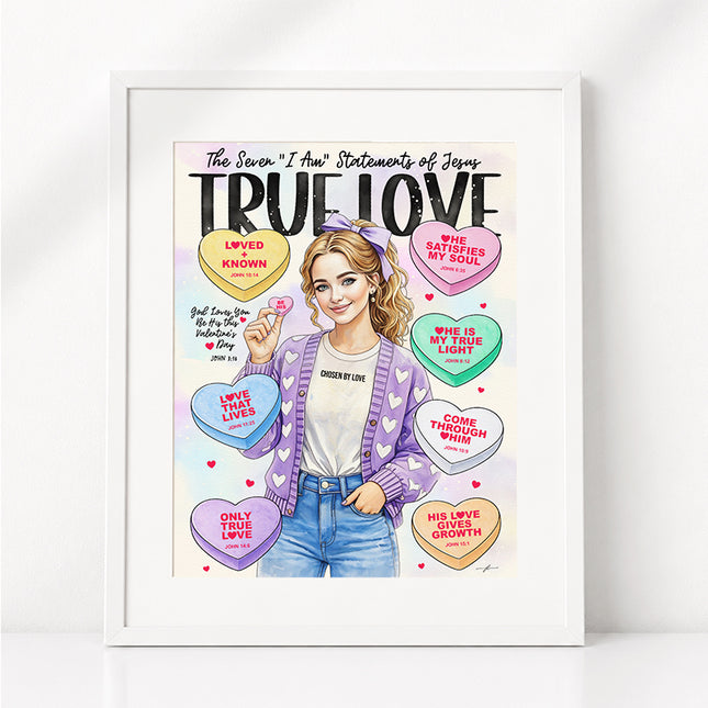 Valentine’s | Sweethearts | Scripture Prompt Art Print