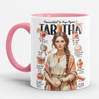 Tabitha • Women of The Bible • Scripture Prompt • Christian Ceramic Personalized Mug