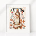 Tabitha • Women of The Bible • Scripture Prompt • Giclée Christian Art Print