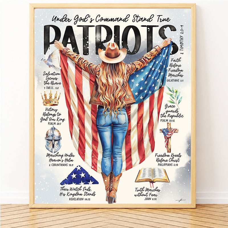 4th of July Giclée Christian Art Print, Christian Wall Decor, 4th Of July, True Patriots, Christian Art Print, Giclée Print, Patriotic Wall Art, Christian Patriotic Decor, Faith And Freedom, American Patriotism