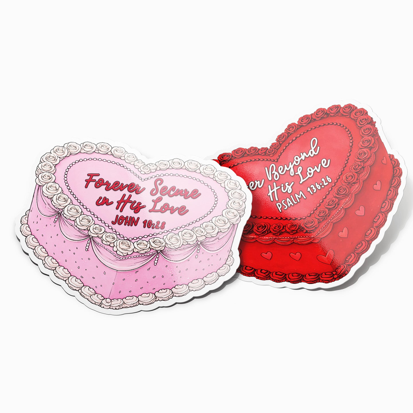 Valentine’s Cakes • Christian Vinyl Sticker Bundle