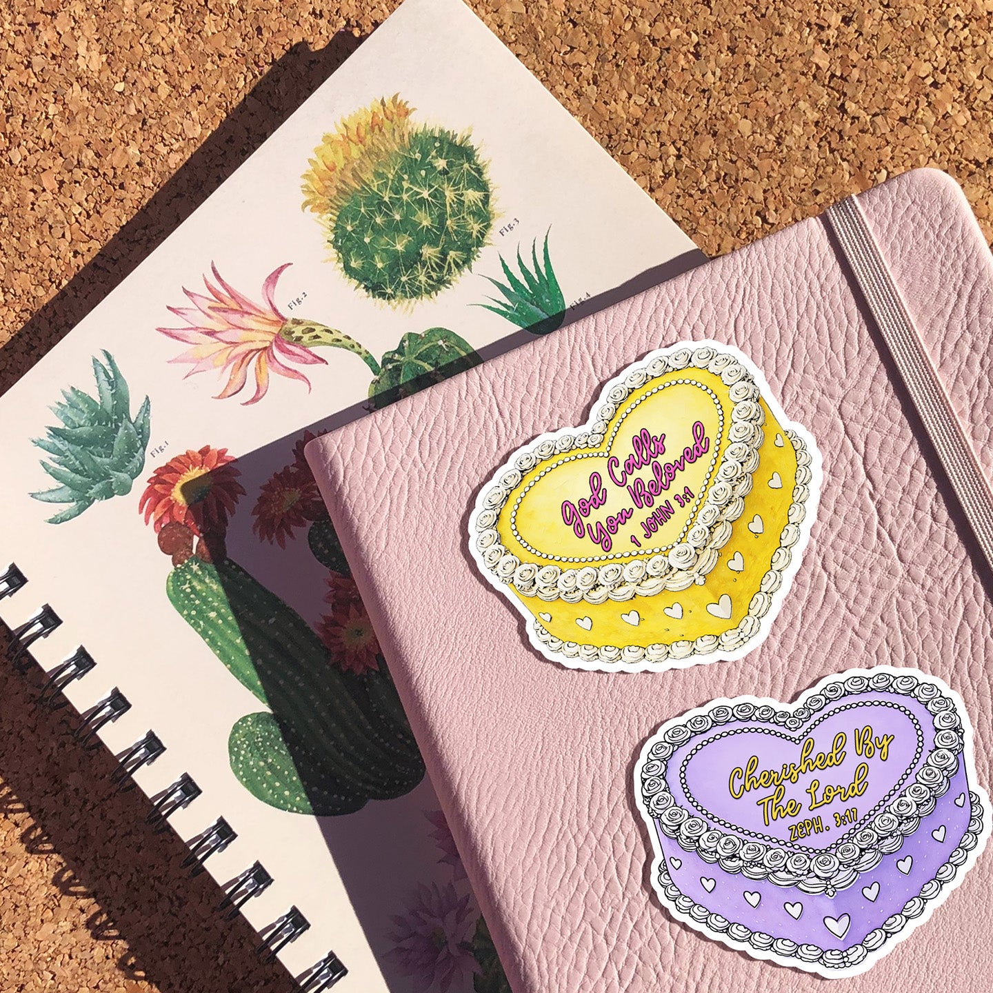 "Valentine’s Cakes" Christian Vinyl Sticker Set