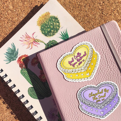 "Valentine’s Cakes" Christian Vinyl Sticker Set
