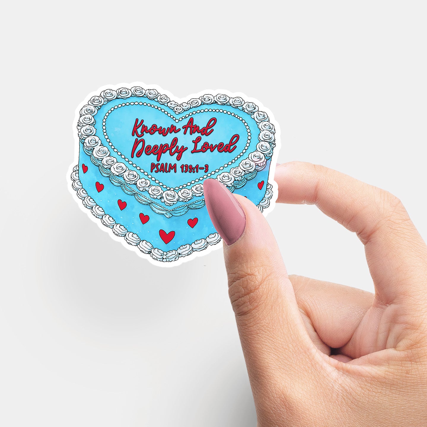 "Valentine’s Cakes" Christian Vinyl Sticker Set