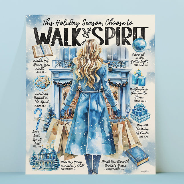 Christmas | Walk in the Spirit | Giclée Christian Art Print