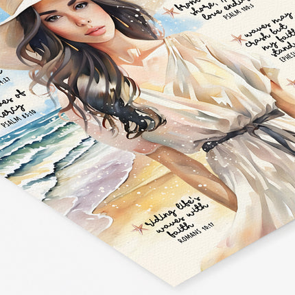 By The Sea | Waves of Grace | Scripture Prompt Art Print