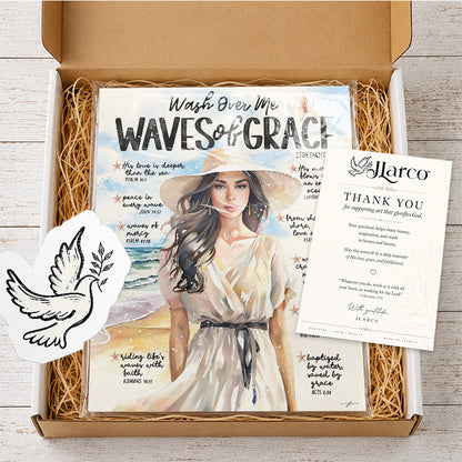 By The Sea | Waves of Grace | Scripture Prompt Art Print