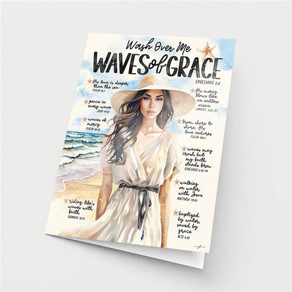 By The Sea | Waves of Grace | Greeting Card