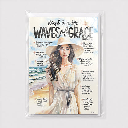 By The Sea | Waves of Grace | Greeting Card
