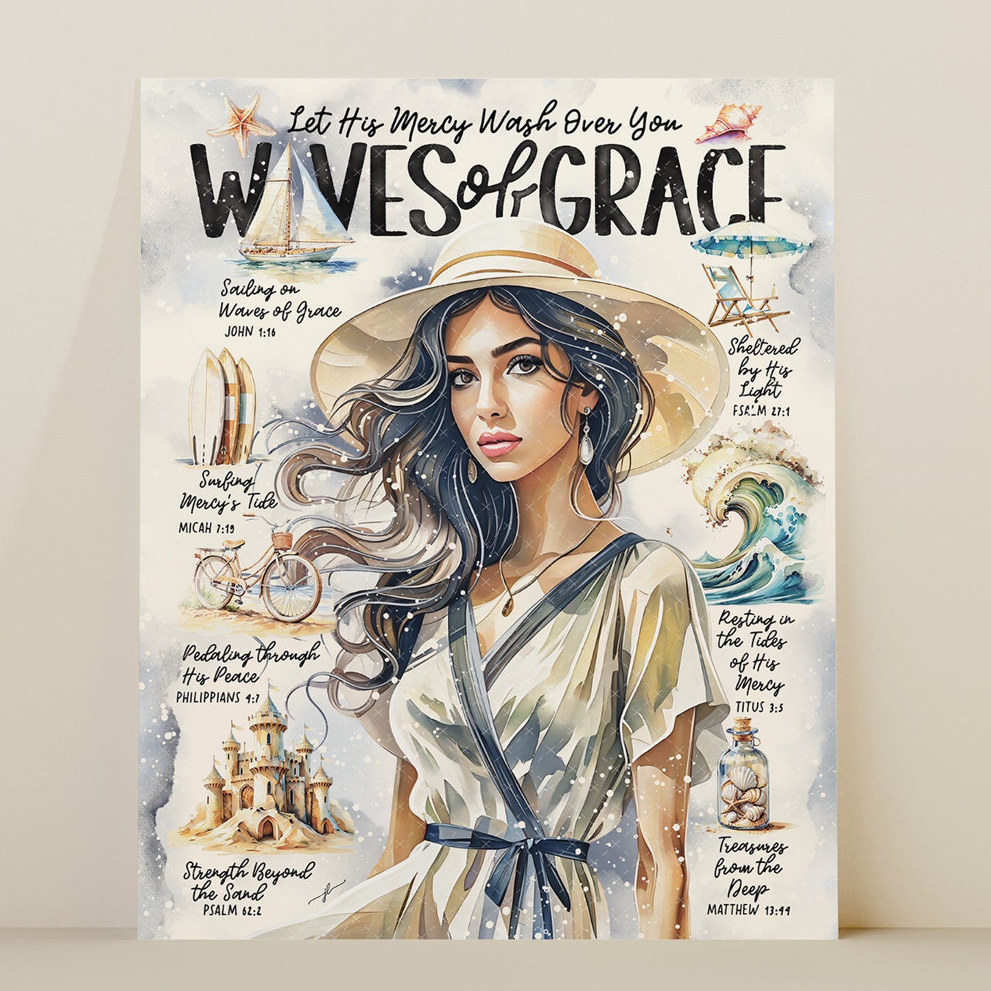 "Waves of Grace" Christian Art Print