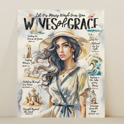 "Waves of Grace" Christian Art Print
